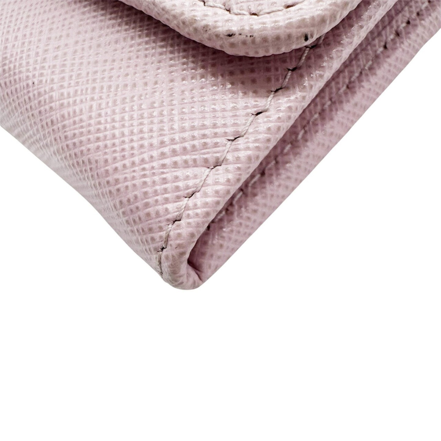 Prada Saffiano Pink Long Wallet For Women