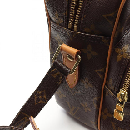 Louis Vuitton Nile Shoulder Bag Coated Canvas Leather Monogram