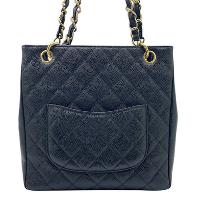 Chanel Chanel Matelasse Pst Tote Caviar Skin Black Chain Shoulder 8Th Series Grained Calfskin