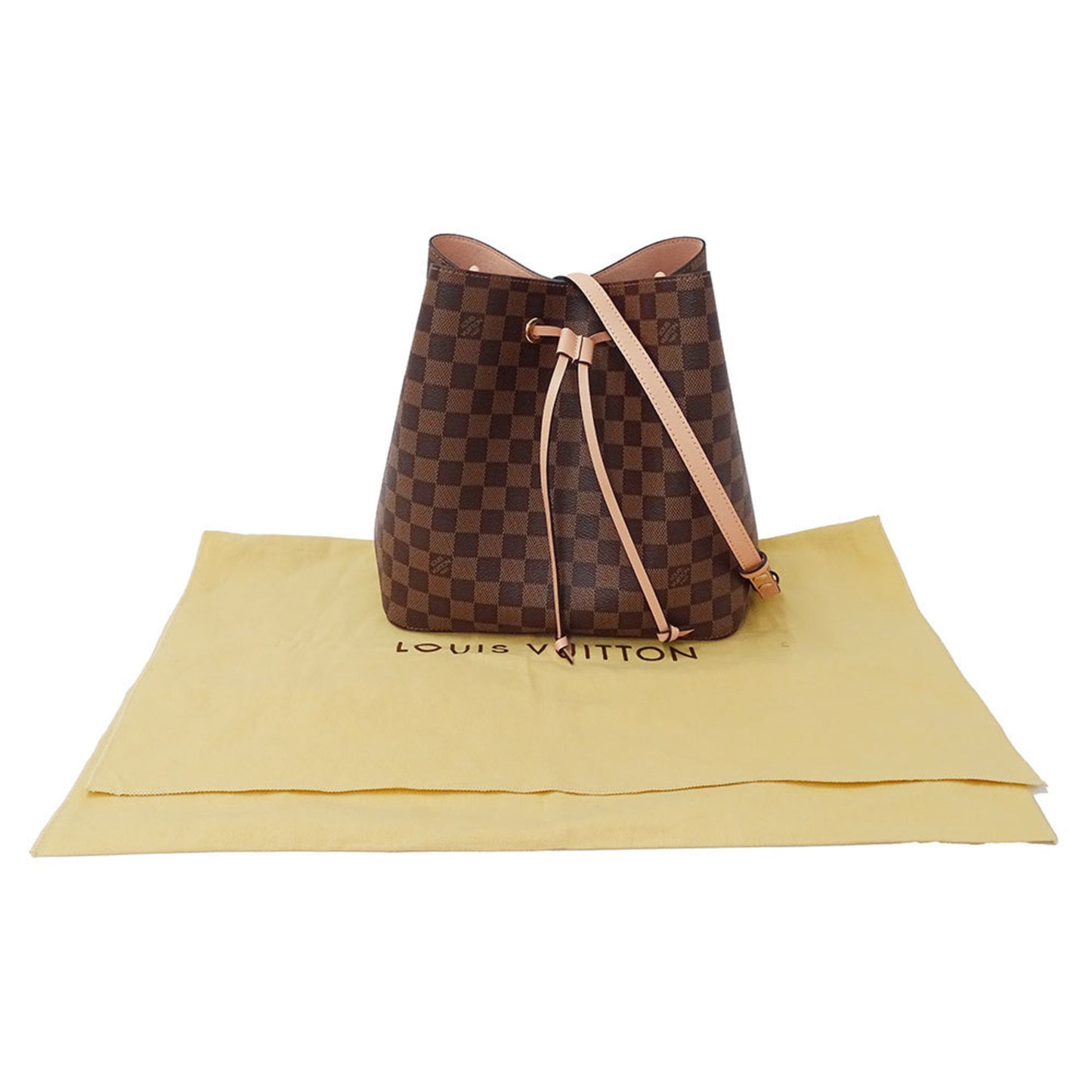 Louis Vuitton Neonoe Venus Damier Canvas Shoulder Bag (Brown/Pink) N40198