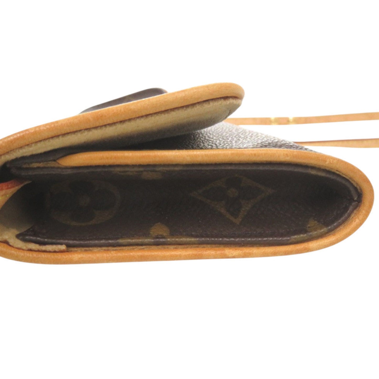 Louis Vuitton Pochette Twin Pm Monogram M51854 Canvas Brown Lv Shoulder Bag 0087 Louis Vuitton