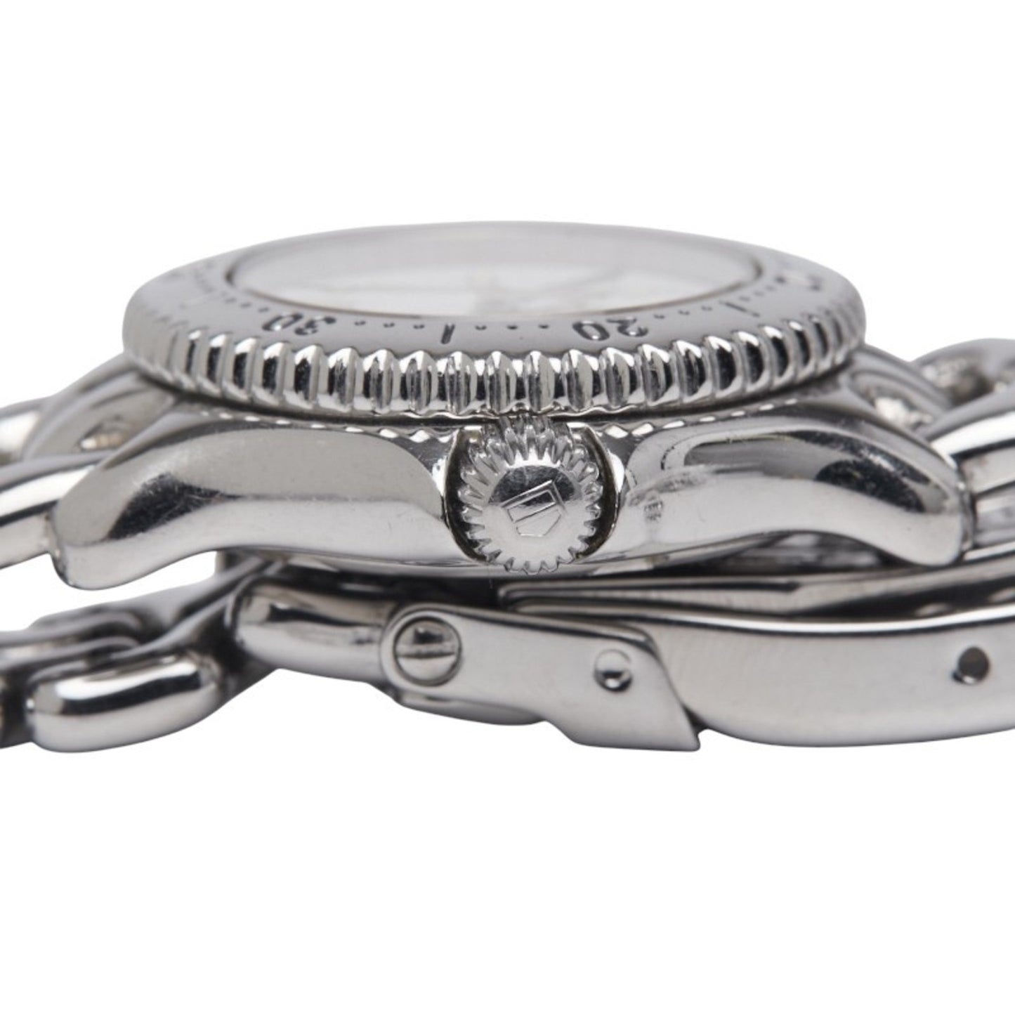 Tag Heuer Cell Watch Wg1410-0 Quartz White Dial Stainless Steel