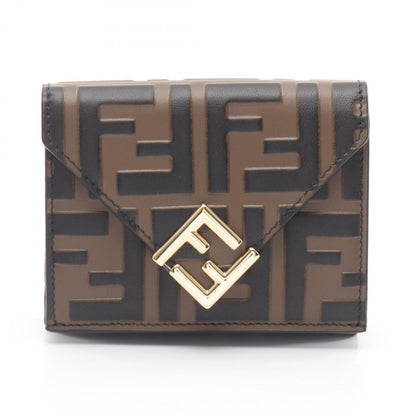 Fendi Ff Diamond Tri-Fold Wallet