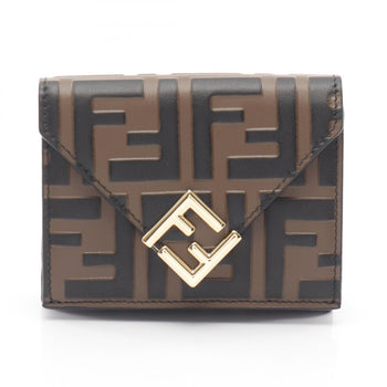 Fendi Ff Diamond Tri-Fold Wallet