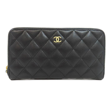 Chanel Matelasse Coco Mark Long Wallet Grained Calfskin