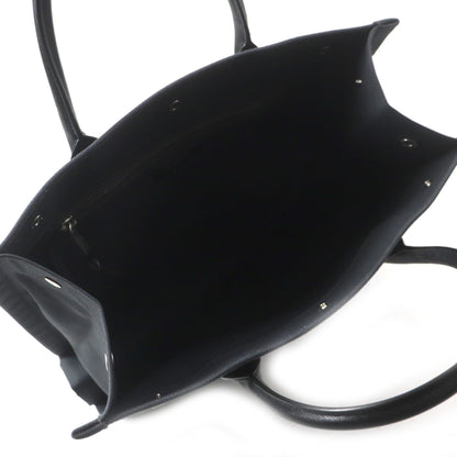 Saint Laurent 632539 Rive Gauche N S Canvas And Leather Tote Bag