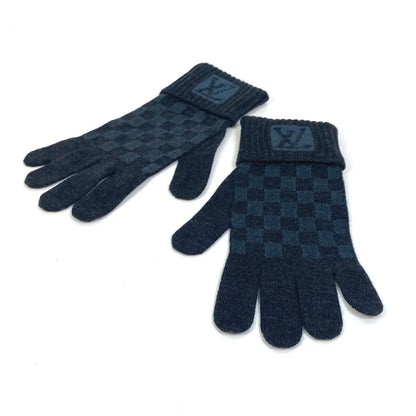 Louis Vuitton Gon Petit Damier Gloves With Lv Logo