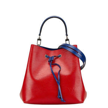 Louis Vuitton Epi Neonoe Handbag Shoulder Bag M54365 Coquelicot Blue Leather