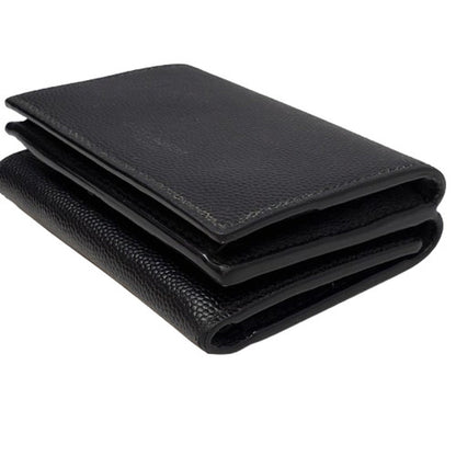 Yves Saint Laurent Saint Laurent Paris Caviar Leather Tri-Fold Wallet For Men And Women