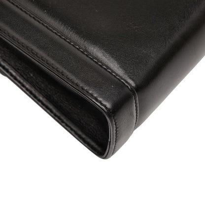 Salvatore Ferragamo Gancini Shoulder Bag In Black Leather