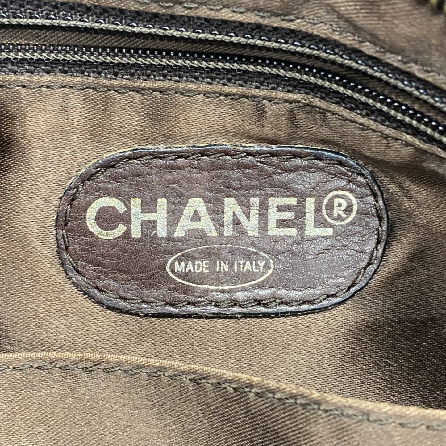 Chanel Shoulder Bag Suede Brown