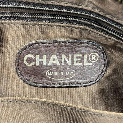 Chanel Shoulder Bag Suede Brown