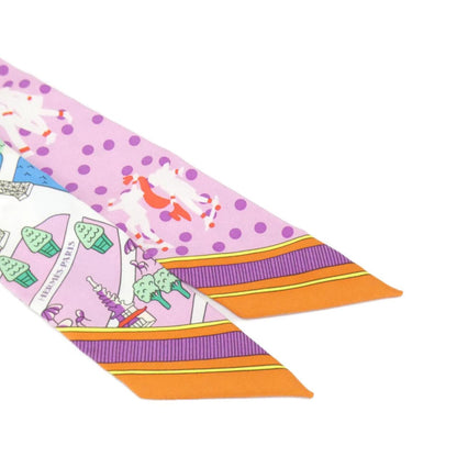 Hermes Les Nouveaux Amoureux Twilly Scarf 063329S