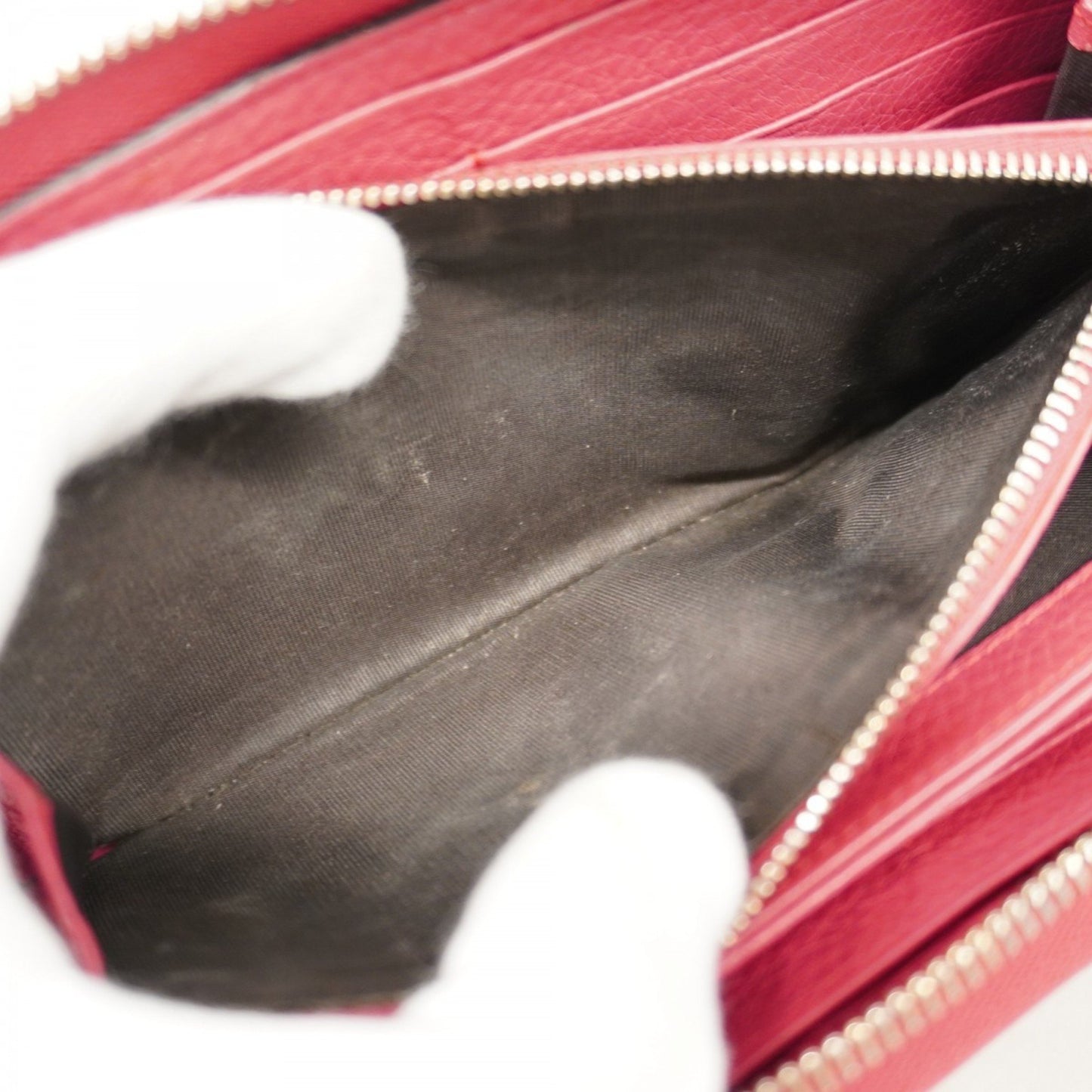 Gucci Soho Long Wallet 308280 Leather Pink