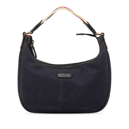 Gucci Sherry Line Handbag 263757 Navy Canvas Leather