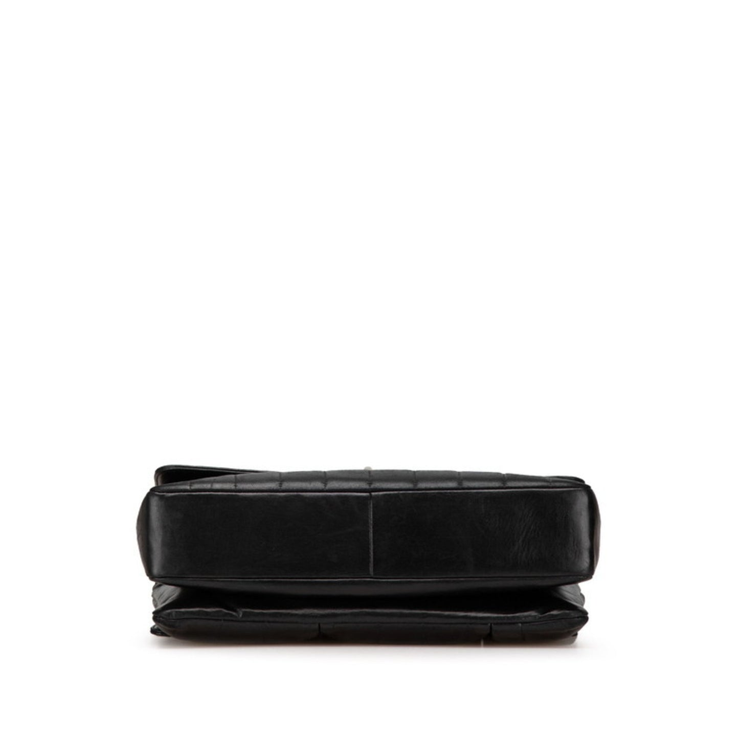 Chanel 2.55 Chocobar Chain Shoulder Bag In Black Lambskin