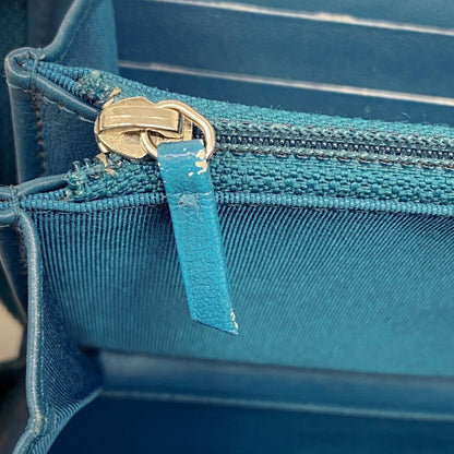 Chanel Patent Leather Long Wallet