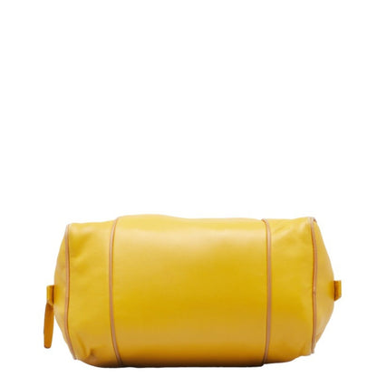 Loewe Anagram Mini Handbag In Yellow Leather