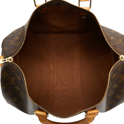 Louis Vuitton Monogram Keepall Bandouliere 45 Boston Bag/Travel Bag M41428 Brown Leather