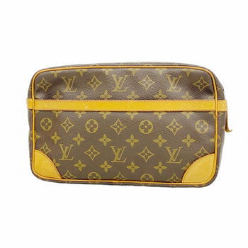 Louis Vuitton Monogram Compigne 28 Clutch Bag M51845 Brown