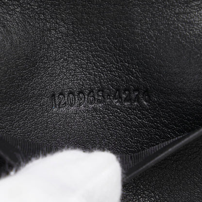 Gucci Guccissima Business Card Holder/Card Case 120965 Black Leather