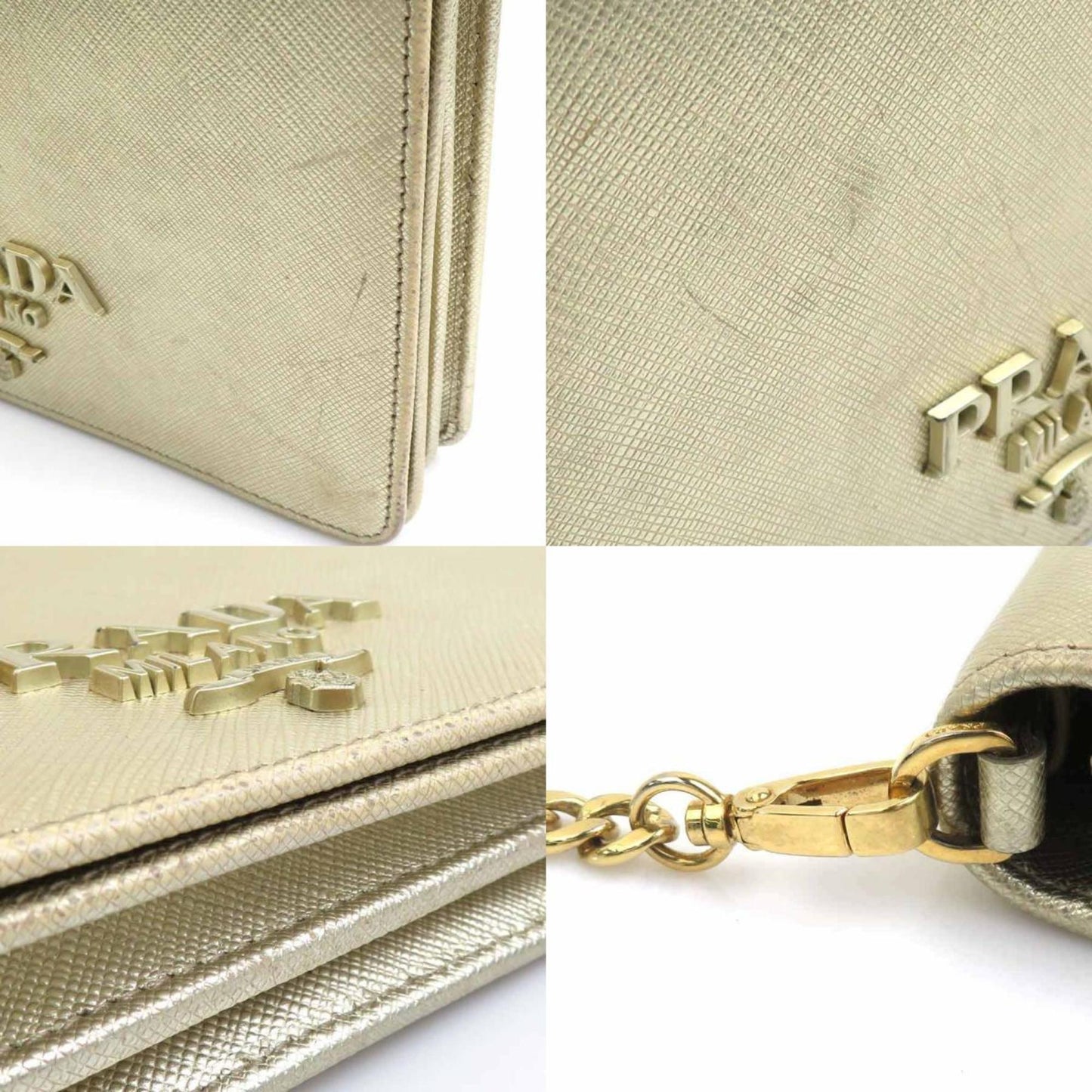 Prada Shoulder Bag With Chain Wallet