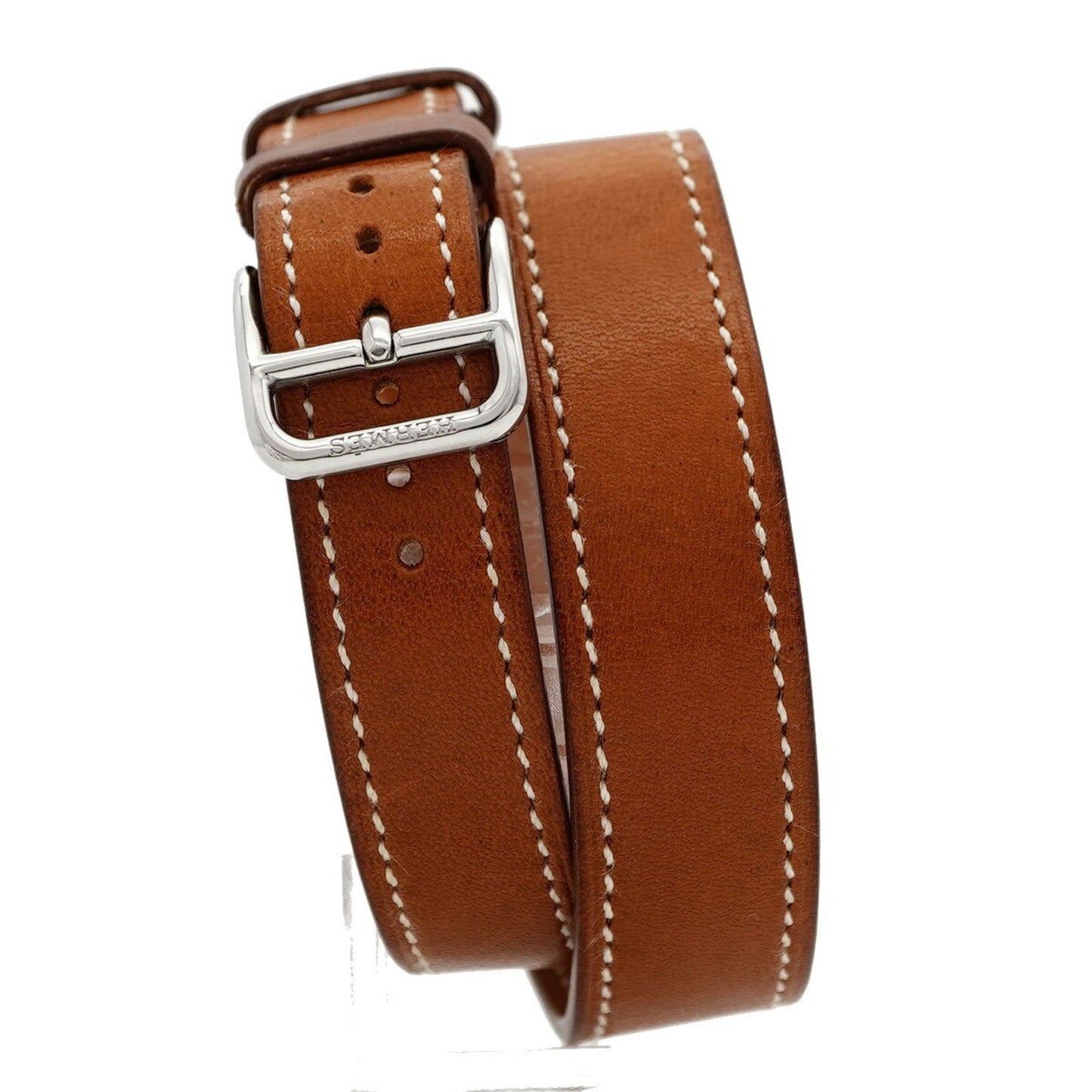 Herms H Watch Double Tour Hh1.210 White Dial