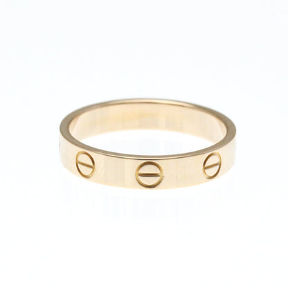 Cartier Mini Love Ring Pink Gold (18K) Fashion No Stone Band Ring Pink Gold