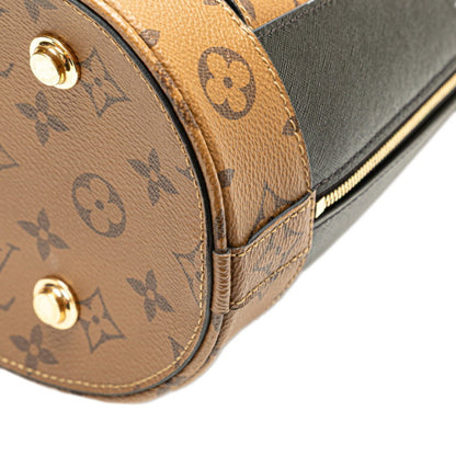 Louis Vuitton Monogram Traceage Tote Handbag Shoulder Bag M44113 Brown Black Pvc Leather