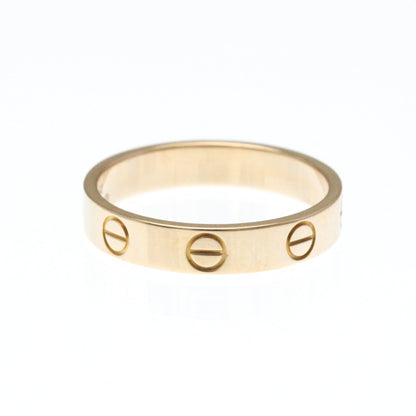 Cartier Mini Love Ring Pink Gold (18K) Fashion No Stone Band Ring Pink Gold