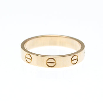 Cartier Mini Love Ring Pink Gold (18K) Fashion No Stone Band Ring Pink Gold