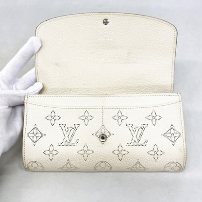 Louis Vuitton Mahina Portefeuille Iris Long Wallet M60177 White