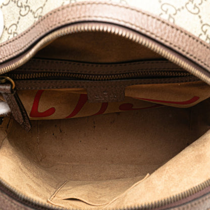 Gucci Gg Supreme Mystic Cat Backpack 495621 Beige Brown Multicolor Leather