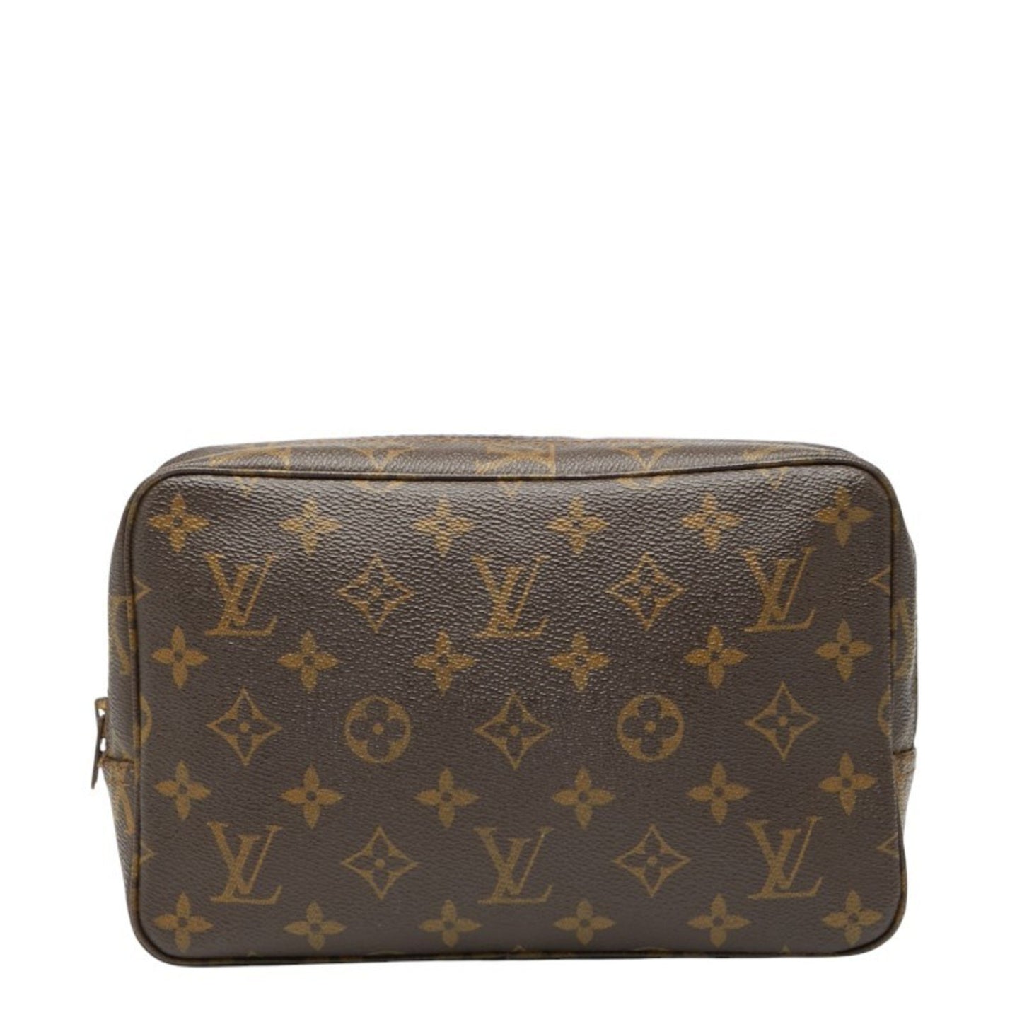 Louis Vuitton Monogram Truss Toilette 23 Second Bag/Clutch Bag M47524 Brown Leather