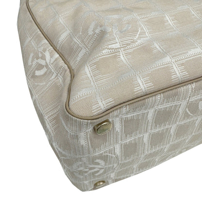 Chanel New Travel Line Tote Bag Beige Nylon 1 2008
