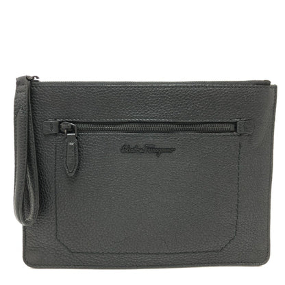 Salvatore Ferragamo Logo Cluch Bag Bag Clutch Bag Black