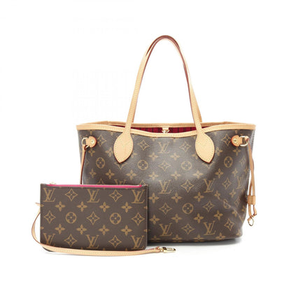 Louis Vuitton Neverfull Pm Tote Bag Coated Canvas Leather Monogram