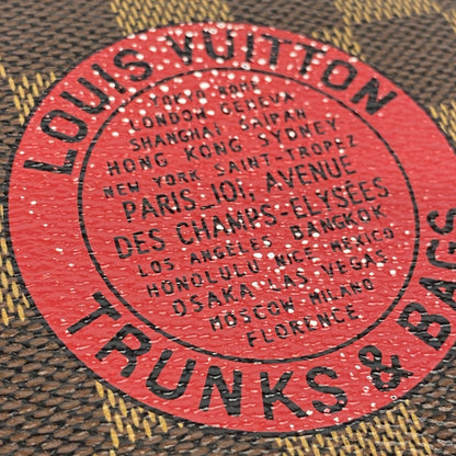 Louis Vuitton Damier T&B Complisse Portefeuille Long Wallet N61740 Red Ebene