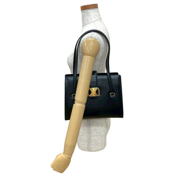 Celine Triomphe Logo Calf Leather Tote Bag