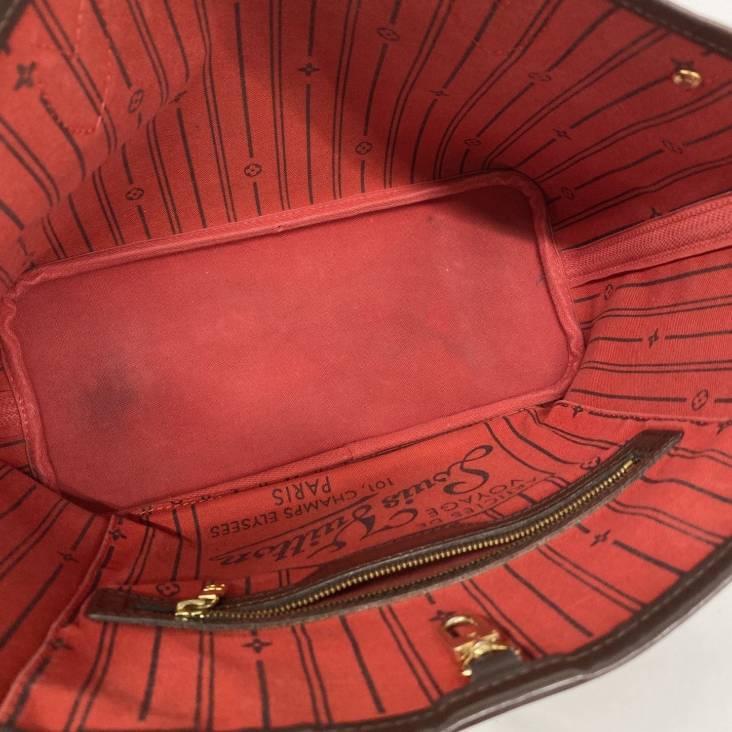 Louis Vuitton Damier Neverfull Pm Tote Bag N51109 Ebene