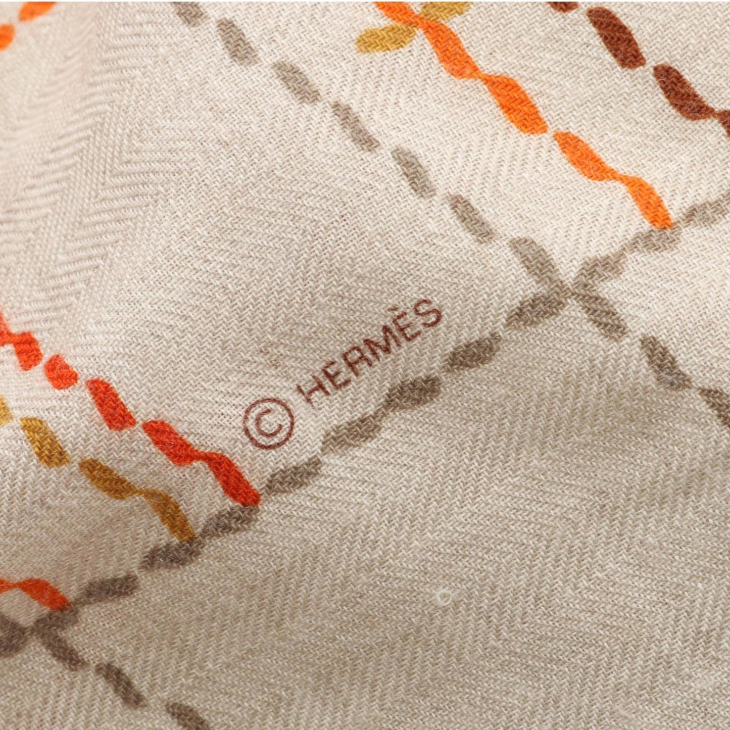 Hermes Herms Carr Jean 140 Pique Sellier Scarf