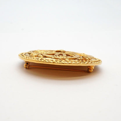 Chanel Coco Mark Circle Brooch