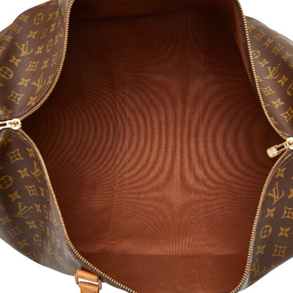 Louis Vuitton Monogram Keepall 60 Boston Bag/Travel Bag M41422 Brown Leather