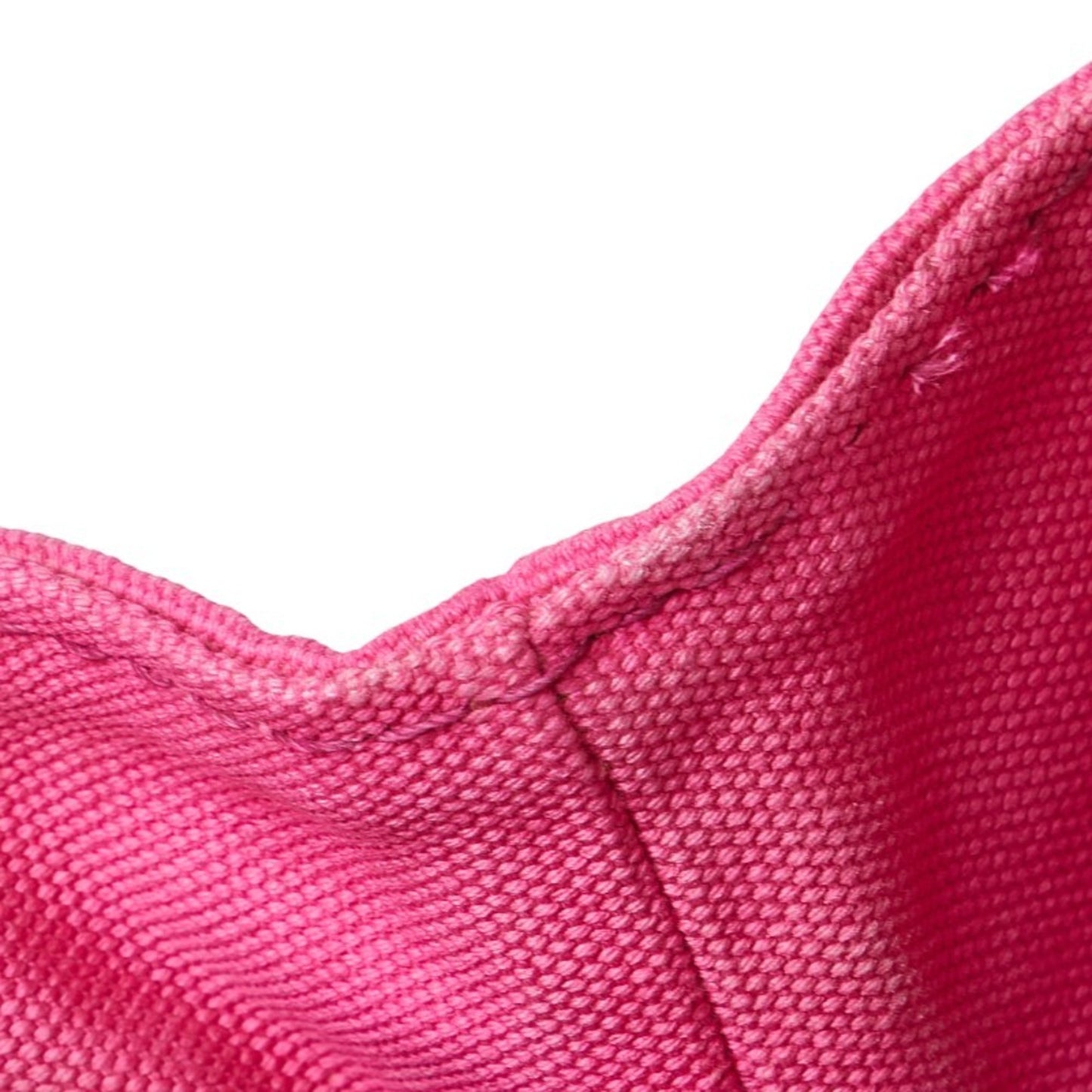 Prada Canapa Triangle Logo Plate Handbag/Shoulder Bag