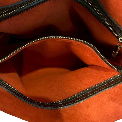 Louis Vuitton Vintage Mare Bucket Damier Leather Mini Tote Bag/Semi-Shoulder Bag Brown 328-2