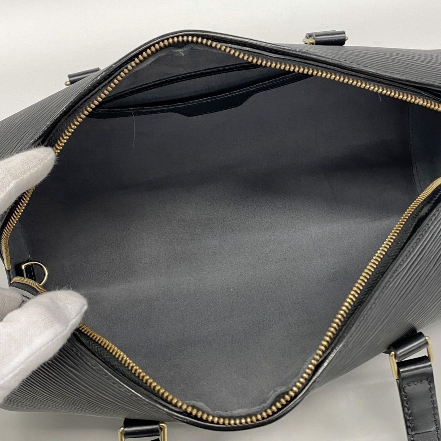 Louis Vuitton Epi Soufflot Handbag M52222 Noir