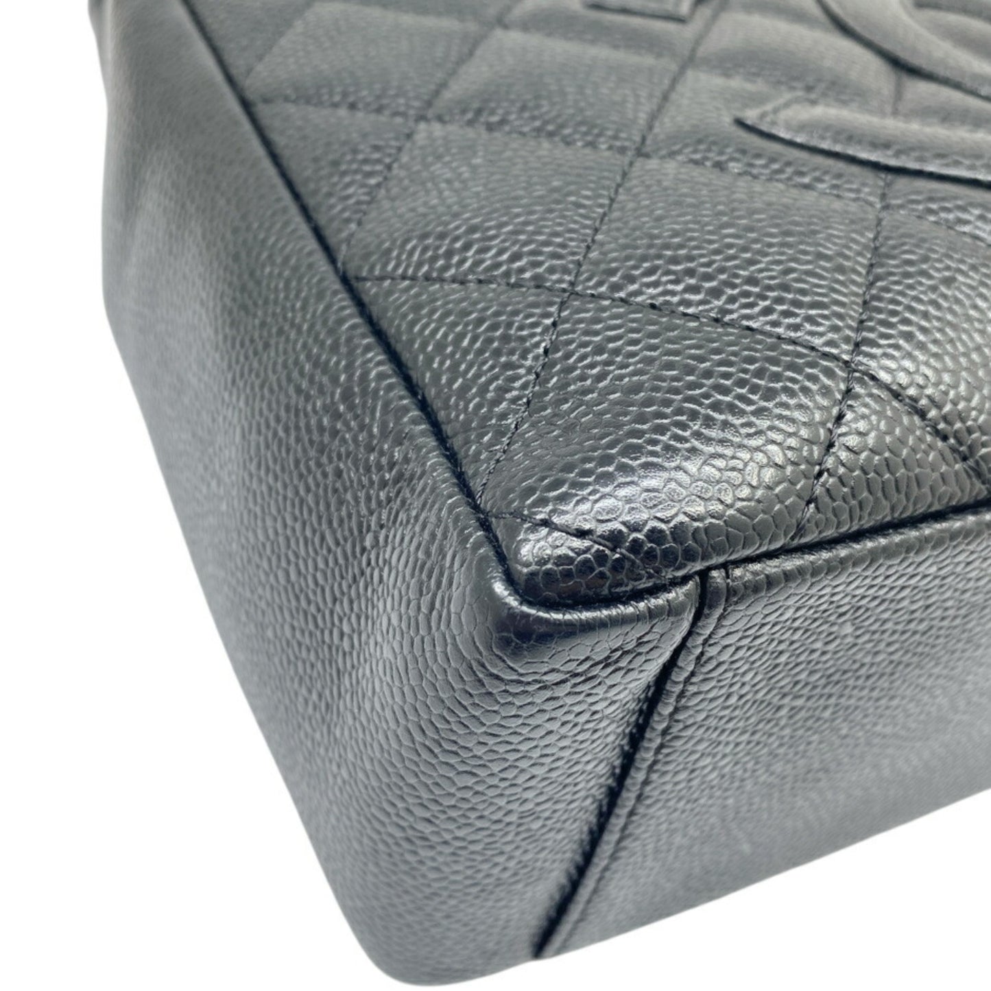 Chanel Chanel Matelasse Pst Tote Caviar Skin Black Chain Shoulder 8Th Series Grained Calfskin