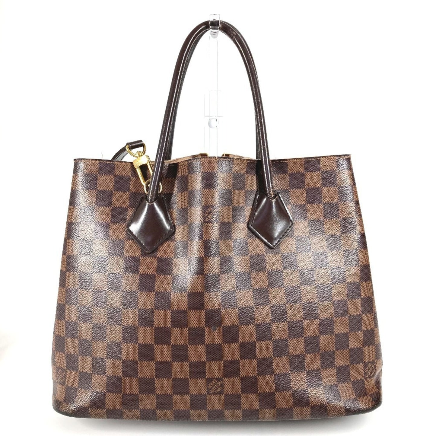 Louis Vuitton N41435 Damier Kensington Handbag/Tote/Shoulder Bag In Canvas