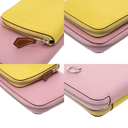 Hermes Nouveau To Go Lime Mauve Sylvestre B Stamp (Circa 2023) Women'S Swift Epson Long Wallet