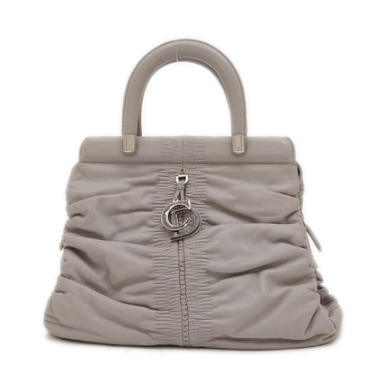 Christian Dior Dior Karenina Handbag Leather Grey